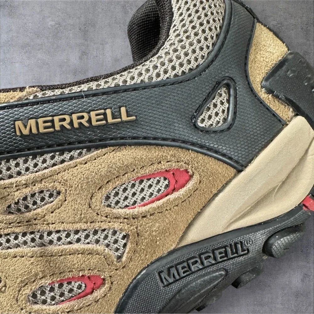 Merrell Crosslander 2 Hiking Shoes Y2K Men's 11 Brown Suede Mesh Low Top J034687